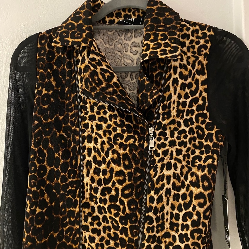Leopard Mesh Jacket
